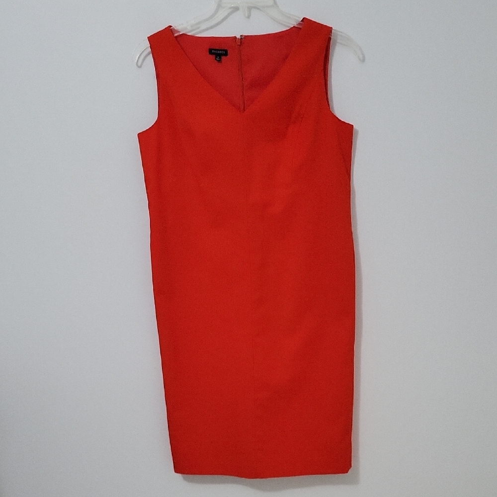 Talbots Red Sheath Dress, Size 12